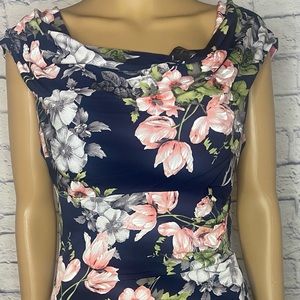 Navy/Multi floral dress